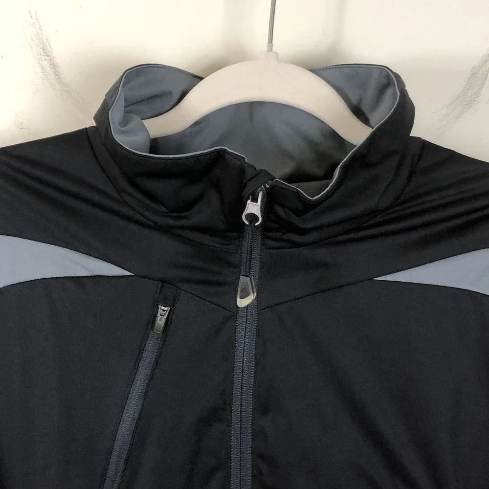Antigua Jacket Large Black Zip Up Embroidered International Crown Golf